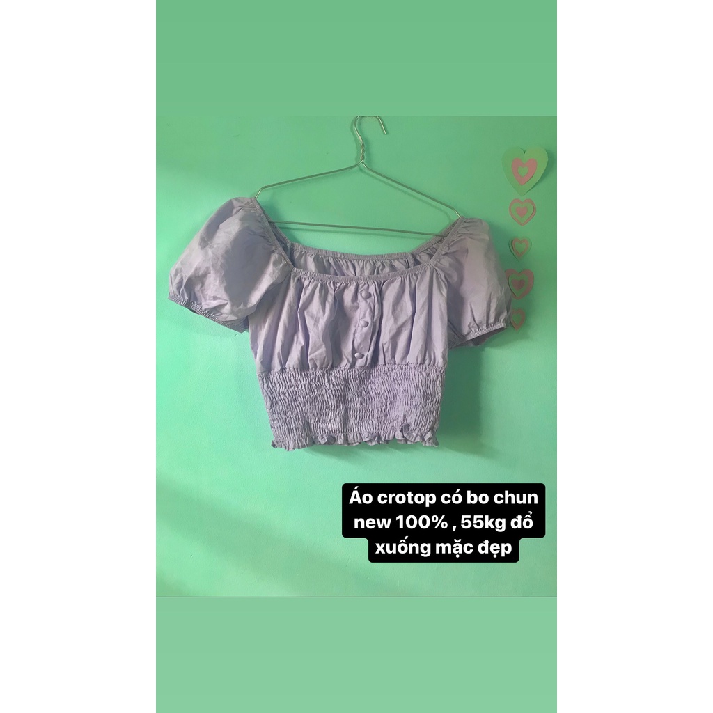 Áo Crotop Tím Bo Chun Eo