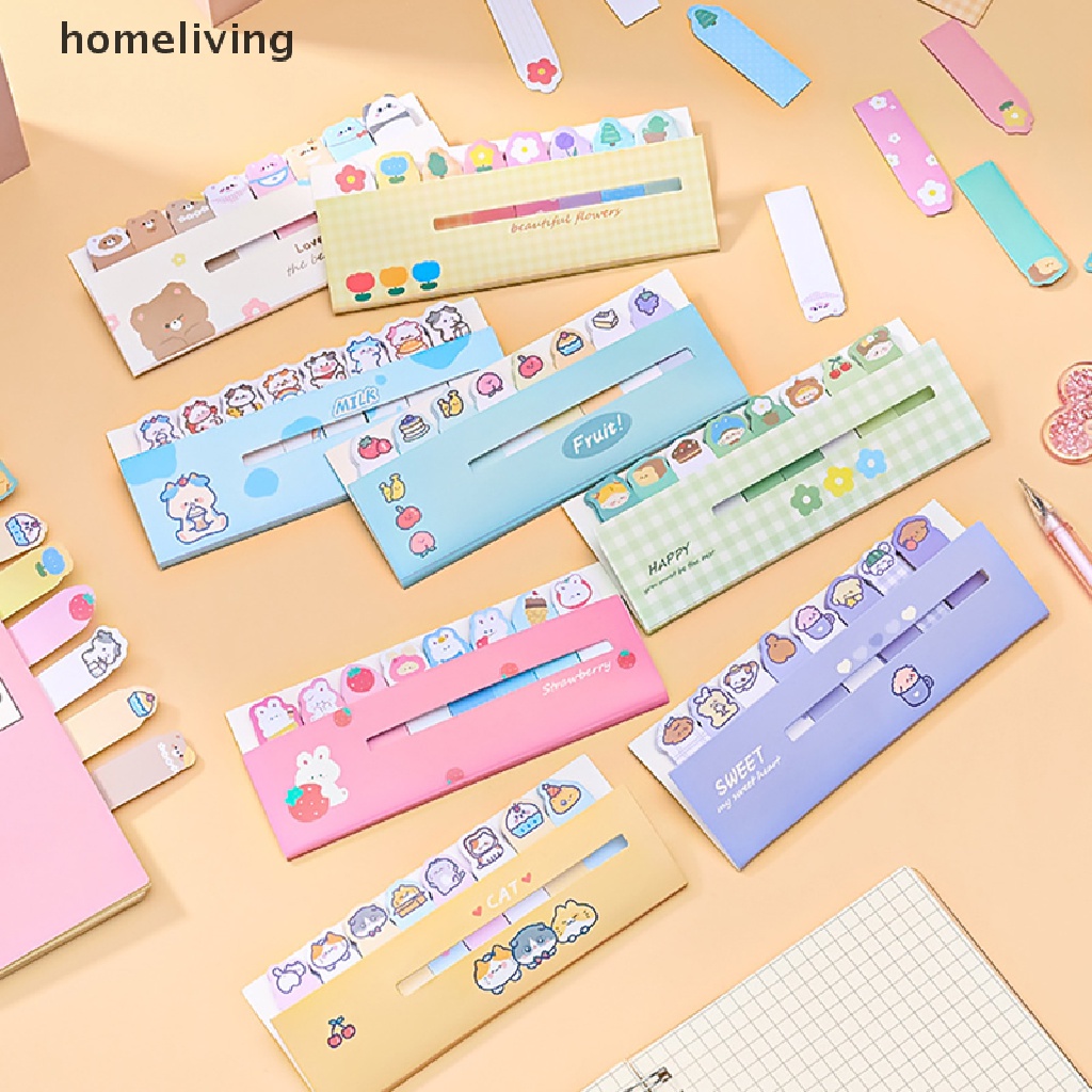 Bộ 120 Tờ Giấy Dán Ghi Chú Họa Tiết Động Vật Dễ Thương