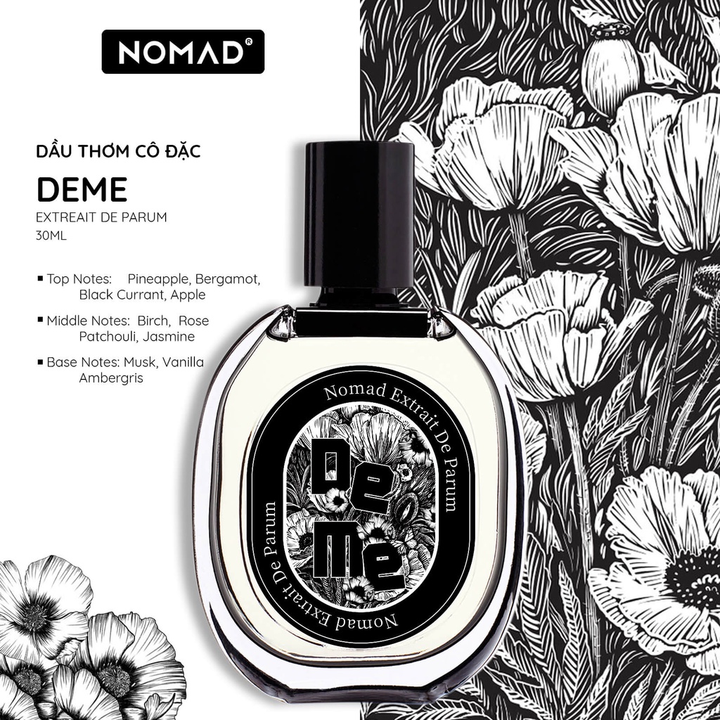 Dầu thơm cô đặc, lưu hương lâu Nomad Deme Extrait De Parfum