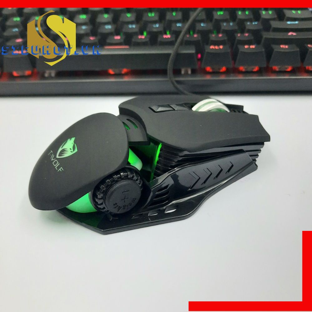 Chuột Có Dây T-WOLF G530 Led Gaming Mouse Laptop Pc Văn Phòng Cao Cấp