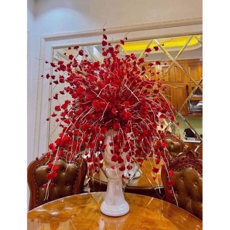 Cành hoa ĐÀO RÂU cao cấp , bông to cánh đẹp , làm cổng cưới cắm bình siêu chảnh
