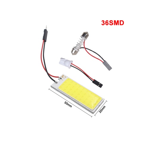 1 Bóng Đèn LED C5W C10W COB 12V 31mm 36mm 39mm 42mm T10 W5W Cho Xe Hơi