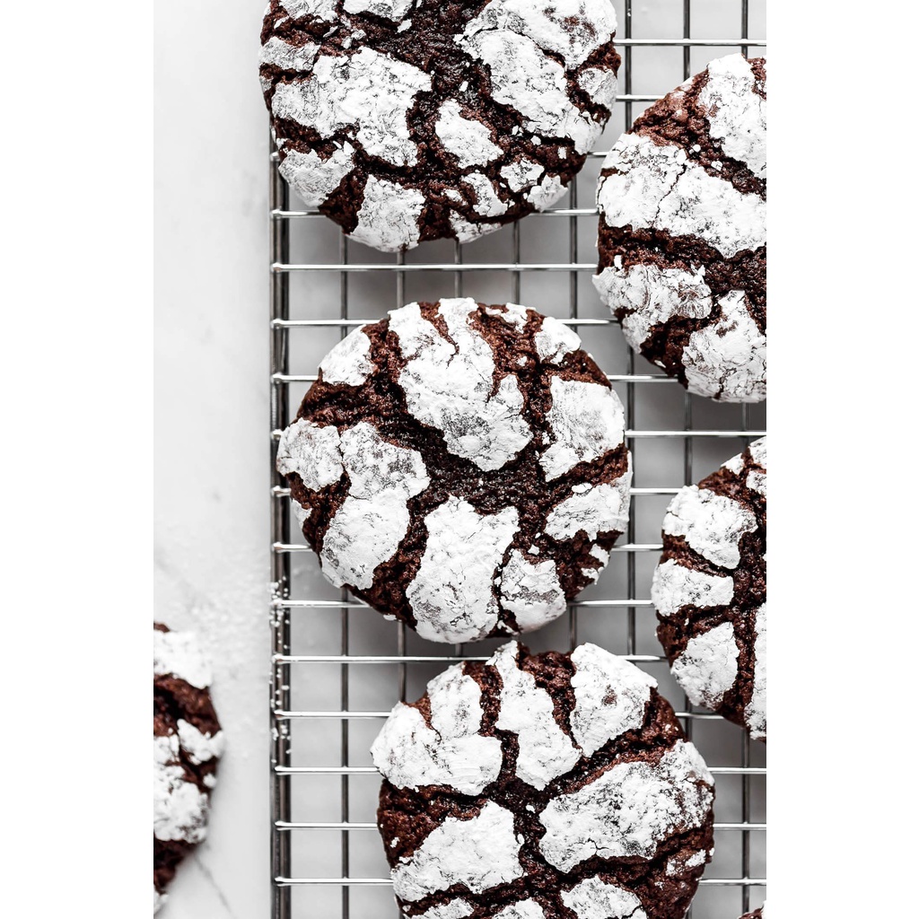 Bánh Cookies Crinkles (ít ngọt ca cao nguyên chất) 250g