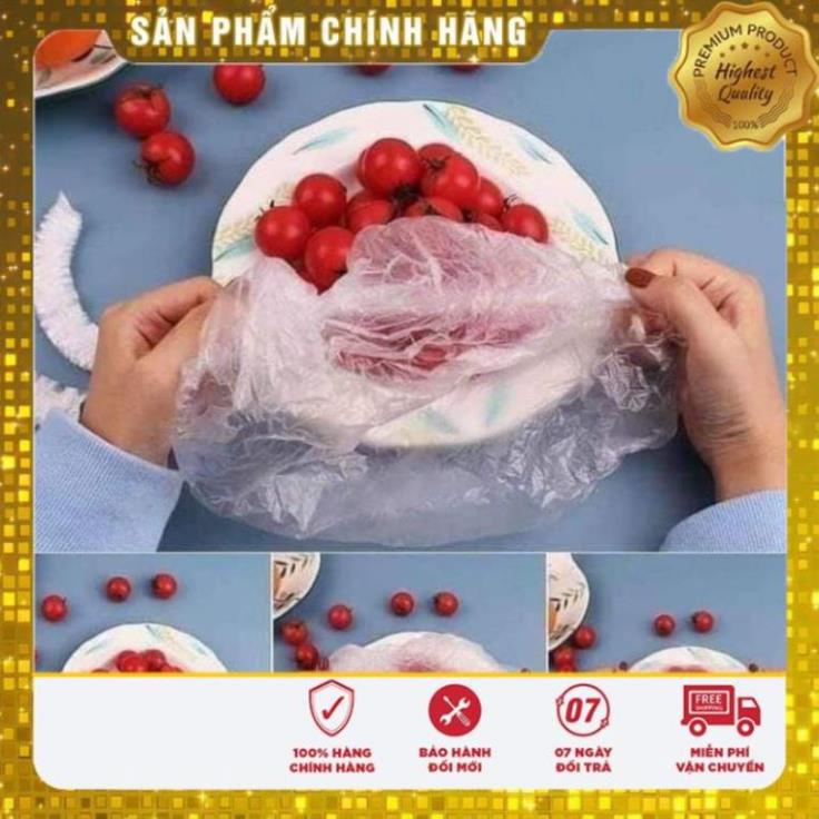 🍯🍯🍯SET 100 TÚI MÀNG BỌC THỰC PHẨM CÓ CHUN CO GIÃN TÁI SỬ DỤNG🥙🥙🥙