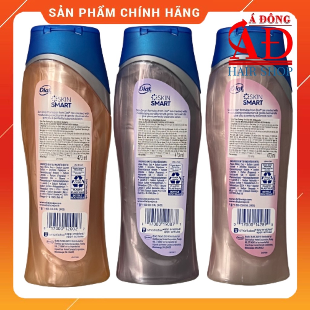 SỮA TẮM THƠM LÂU DIAL NHIỀU MÙI MAGNOLIA, GOLD, SPRING WATER BODY WASH - MỸ 473ML