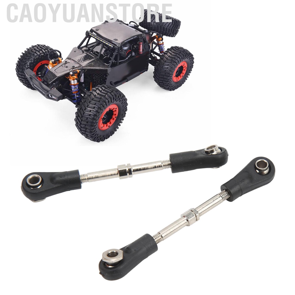 Caoyuanstore 2pcs RC Car Steering Linkage Link Rod Set For ZD 10421 1/10 Racing Vehicle
