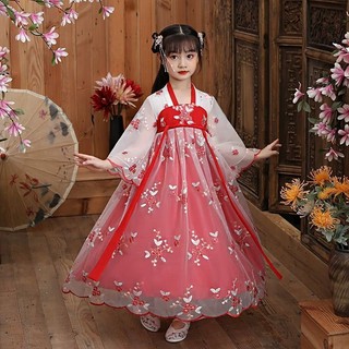 Bộ Hán Phục Phong Cách Trung Hoa Xinh Xắn Cho Bé Gái 12 Tuổi