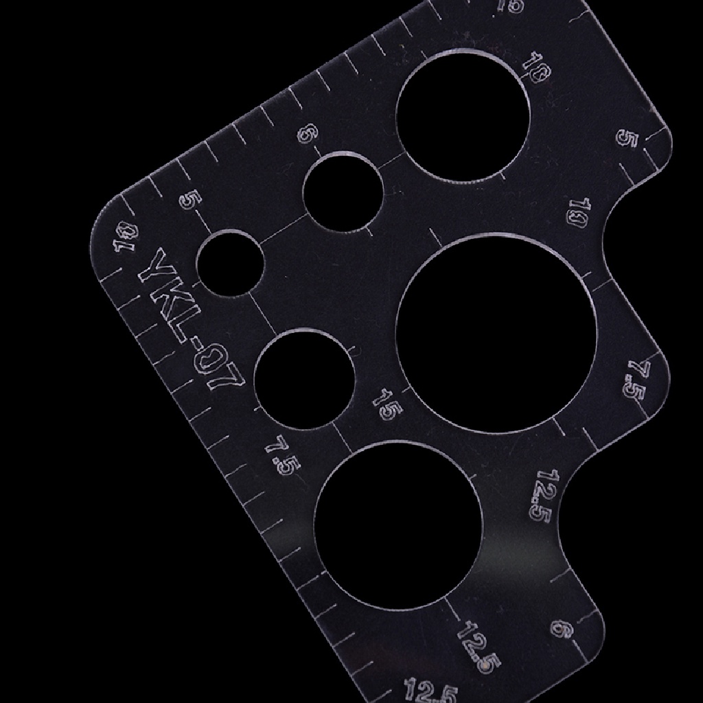 1 Thước Đo Góc Tròn Bằng acrylic Đầy Đủ Cho Đồ Da Thủ Công diy