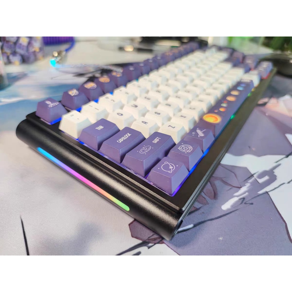 Kit bàn phím cơ CK820 Aliminum, 3 mode, mạch xuôi, gasket mount | MKSHOP