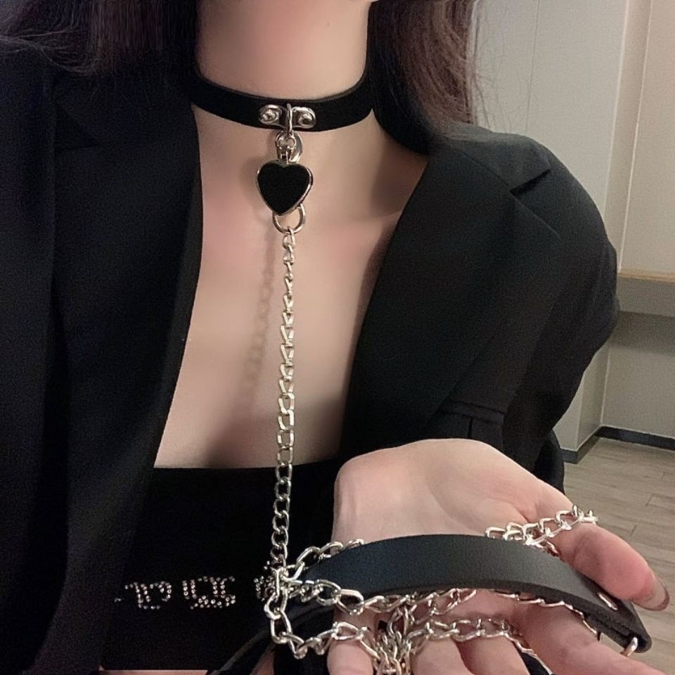 Vòng Cổ Choker Da PU Màu Đen / Hồng Phong Cách Punk Gothic Harajuku Gợi Cảm Cho Nam Và Nữ