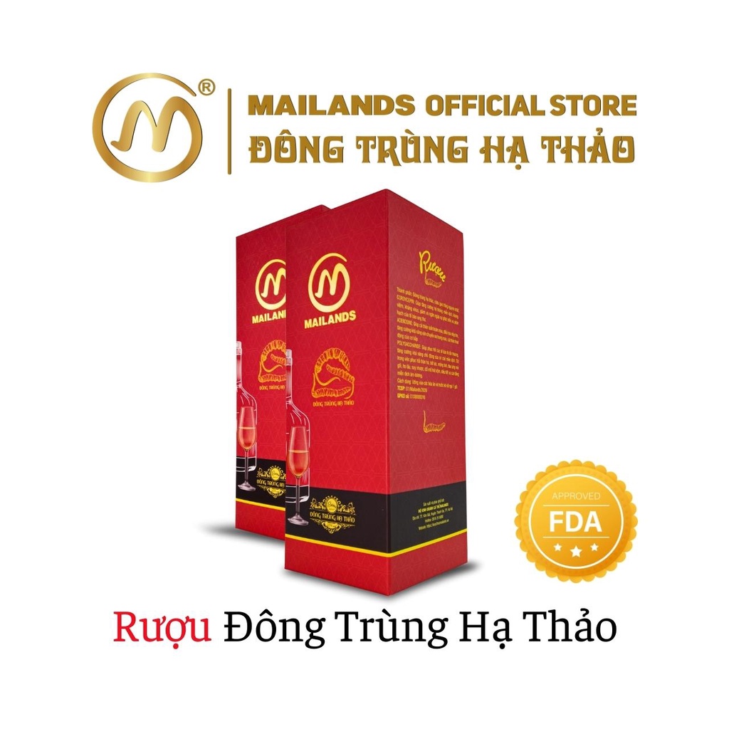 Rượu Đông trùng hạ thảo Mailands