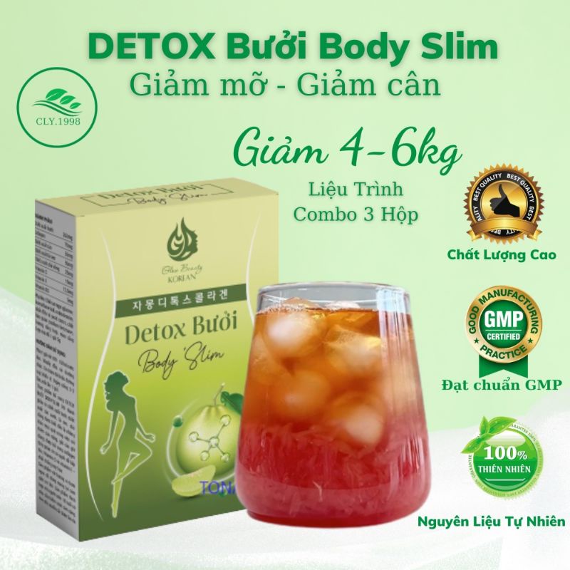 Detox Bưởi Giảm Cân Nhanh , Hiệu Quả 15 Gói