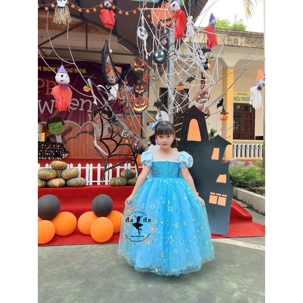 Váy công chúa ELSA hàng thiết kế cao cấp dễ thương phồng xinh cho bé