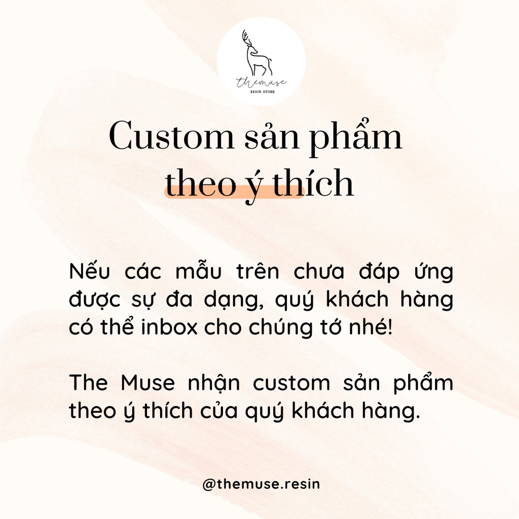 Bookmark The Muse chất liệu resin trong suốt lấp lánh dùng để đánh dấu trang sách cho book lover