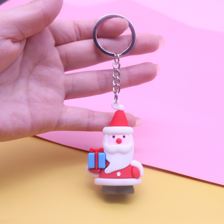 Móc khoá noel, móc khoá 3D chủ đề giáng sinh dễ thương, cute chất liệu silicon phù hợp làm quà noel