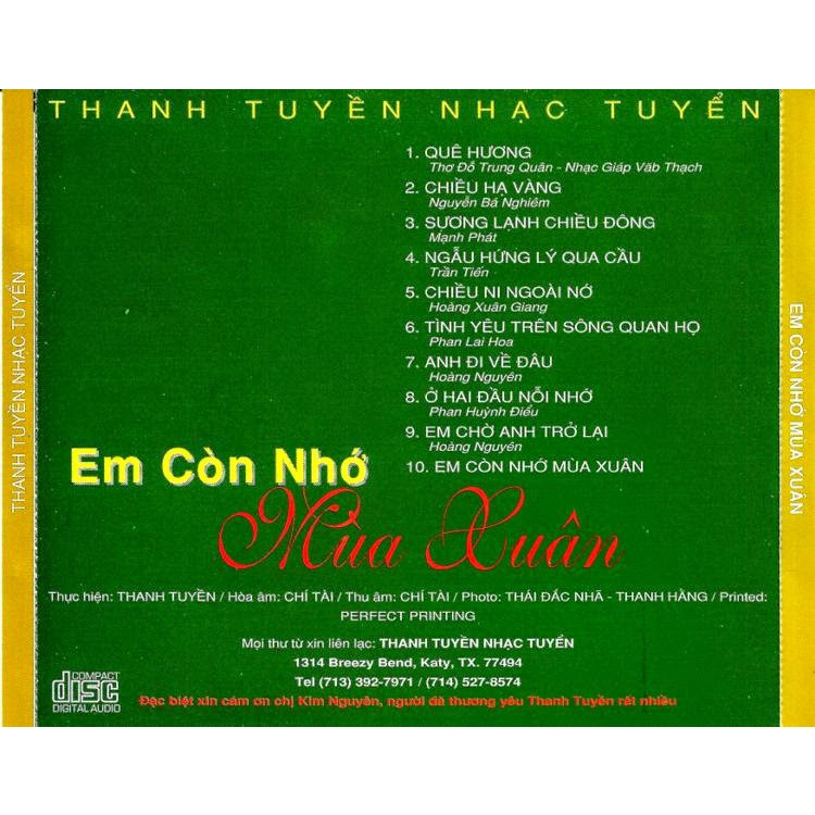 Combo6 gồm 4 Cd nhạc Xuân (575 - 636)