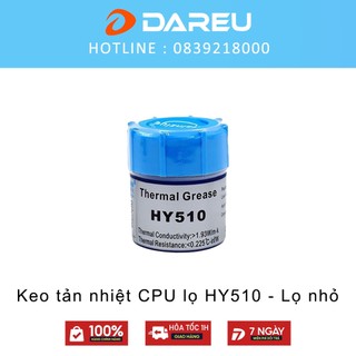 Keo tản nhiệt CPU lọ HY510 - Lọ nhỏ - Làm mát CPU có trọng lượng lớn