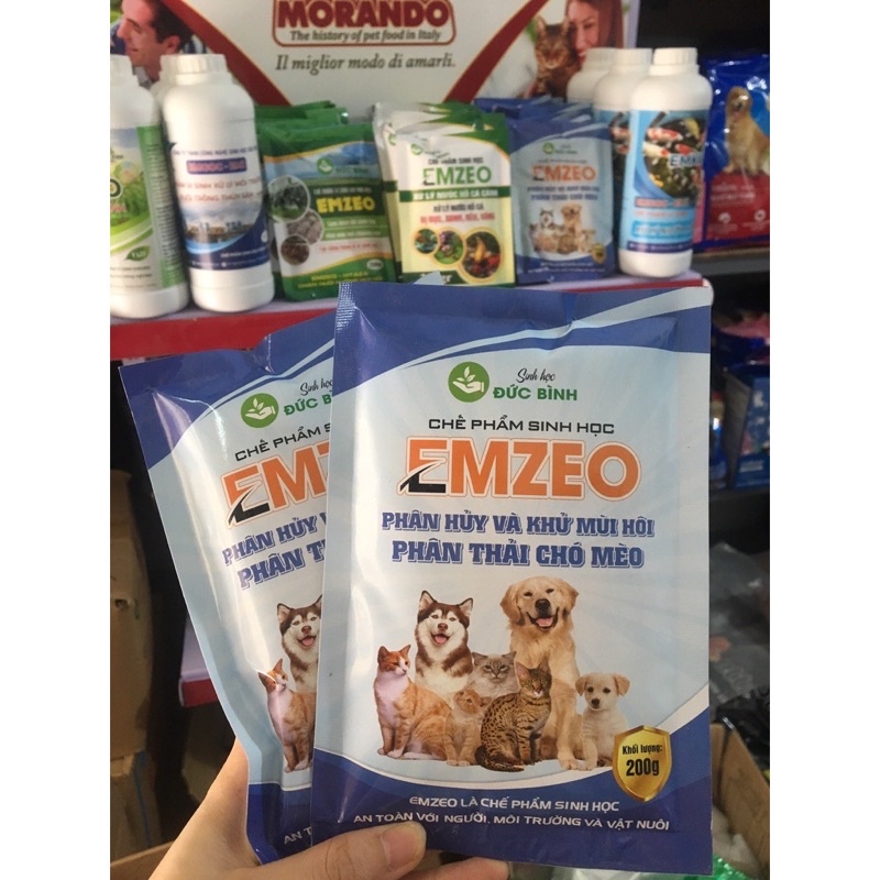 KHỬ MÙI HÔI PHÂN THẢI CHÓ MÈO EMZEO