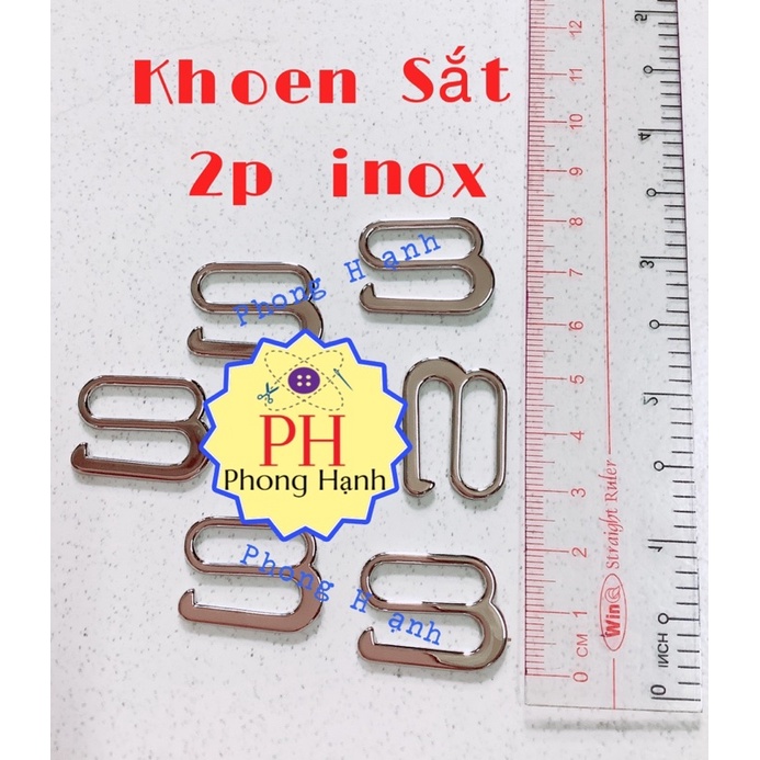 Khoen Sắt Áo Ngực 2p (2cm) - Khoen Kiểu inox bản lớn- 1 bịch 20 cái