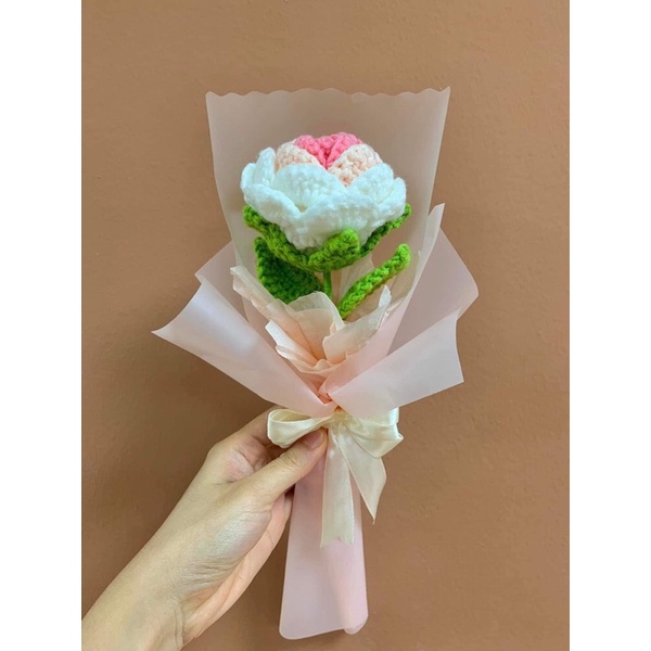 Hoa đan len handmade