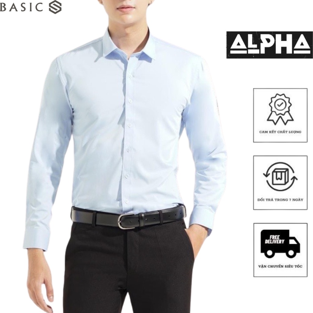Áo sơ mi nam dài tay GREE GEN chất cotton lụa chống nhăn thấm hút bảng màu basic dễ phối GEN07