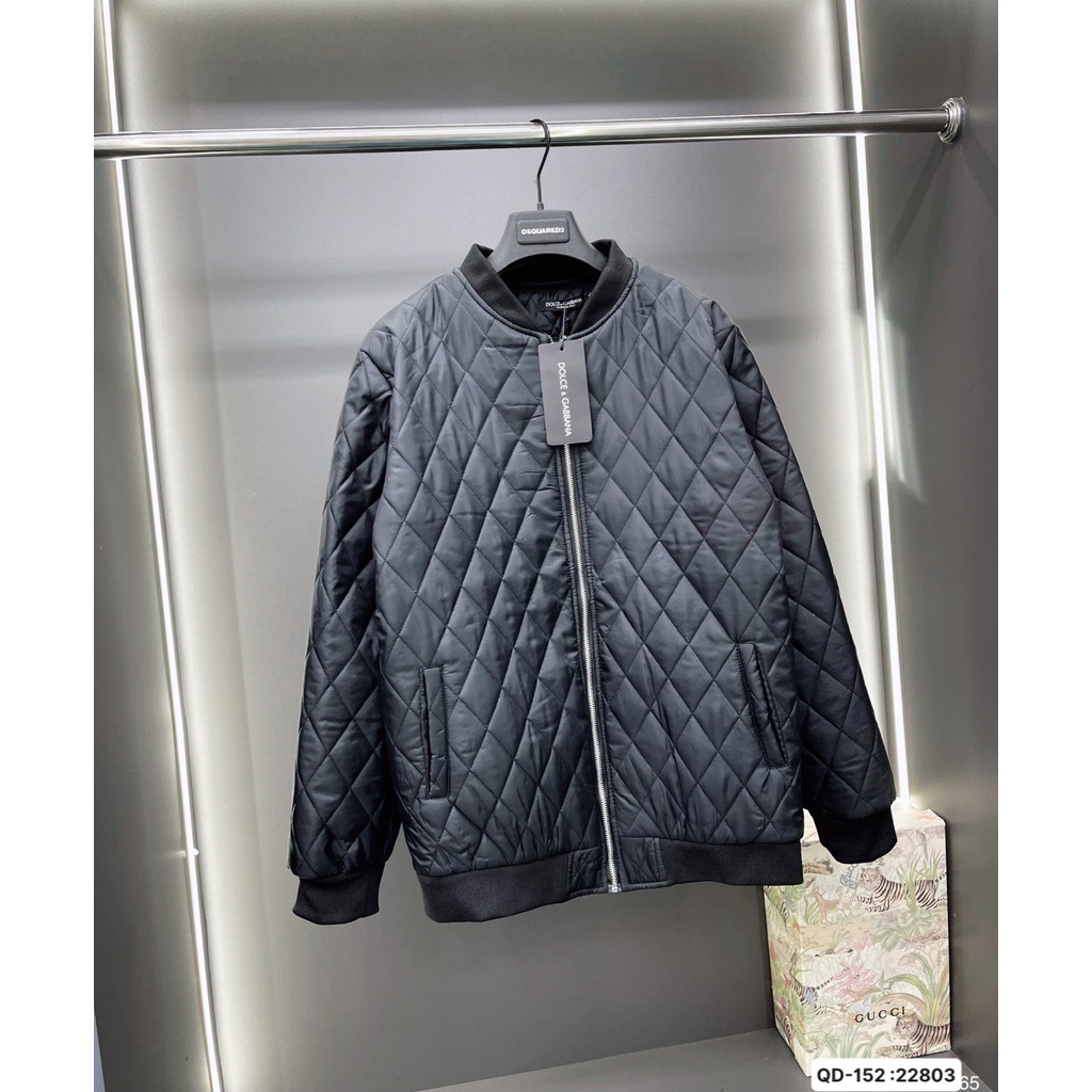 Áo Khoác Bomber D&G Trần Bông Cao Cấp - Áo Khoác D&G Chất Dày Dặn Ấm Áp DT STORE MENWEAR