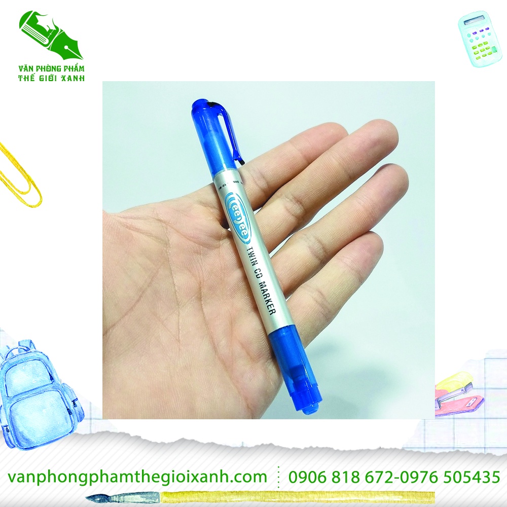 Bút Lông Dầu 2 Đầu Nhỏ PM-04