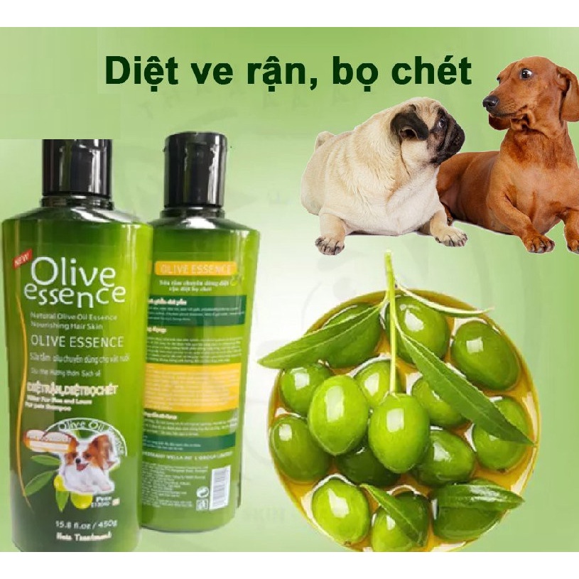 Sữa tắm Oliver cho chó mèo dưỡng mượt lông khử mùi 450ml