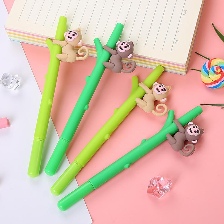 Bút khỉ đu cây mực đen ngòi kim 0,5mm độc lạ có thể tháo rời khỉ dành cho mọi lứa tuổi