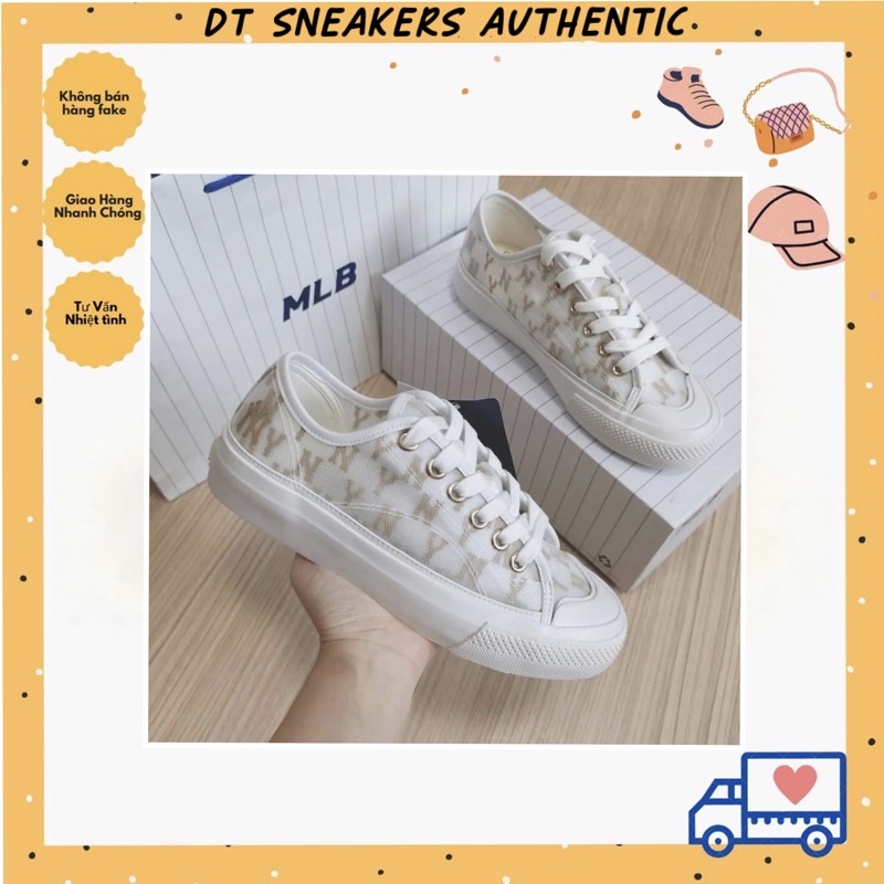 Giày MLB PLAYBALL MONO MESH New York Yankees 3ACVVMS2N-50WHS chính hãng DT Sneakers Authentic