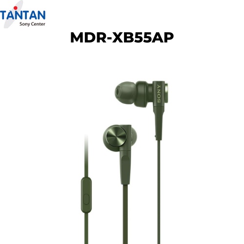 Tai nghe CẮM DÂY EXTRA-BASS Sony MDR-XB55AP | FREESHIP | Màng loa 12mm dạng vòm  Xuất xứ: Thái Lan - Microphone