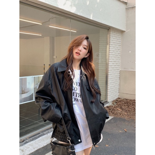 Áo khoác da hàng QCCC