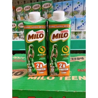 Sữa Milo nắp vặn x2 canxi lúa mạch hộp 210ml
