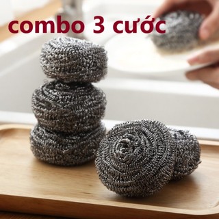 Combo 3 cước kẽm dày rửa chén,chùi xoong nồi