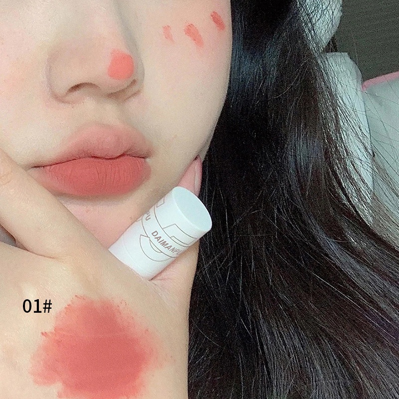 Son Kem Màu Nhung Đào Mềm Mại Không Dính Cốc