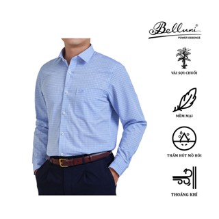 Áo sơ mi nam dài tay BELLUNI vải sợi chuối mềm mại - ABD.BAN.BE.172.B6