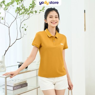 4/7 Áo polo nữ YODY mắt chim phông cotton có cổ thoáng mát trẻ trung năng động độ bền cao APN3340