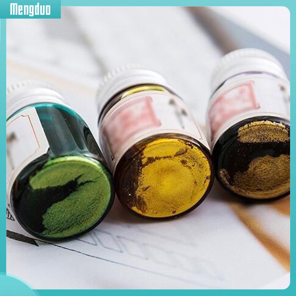MD❀5ML 24 Colors Calligraphy Writing Painting Fountain Pen Ink with Glitter Powder