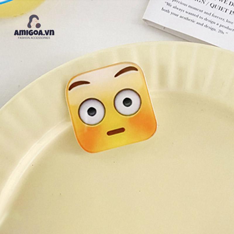 [amigoa.acc] Kẹp Tóc Hình Giọt Nước Bằng Acrylic Chống Ồn