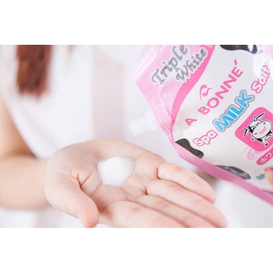 Muối tắm tẩy tế bào chết sữa bò A Bonne Spa Milk Salt Thái Lan - Túi 350g
