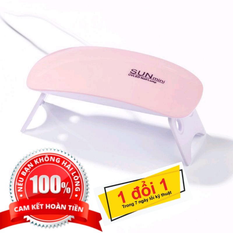 Máy Hơ Khô Sơn Gel SUN mini 12W-6 Bóng LED UV-Lỗi 1 đổi 1 trong 7 ngày đầu sử dụng
