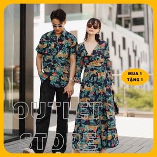 Đồ đôi đi biển nam nữ, áo đôi đi biển, set đôi đi biển đẹp chụp hình cưới phong cách trẻ trẻ trung, lãng mạn