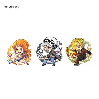 Hình Xăm Dán Anime One Piece Combo