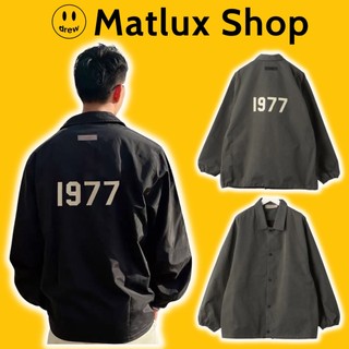  Áo jacket FEAR OF GOD FOG ESSENTIALS SS22 1977 Iron chất liệu vải dù cao cấp Áo khoác gió 1977 logo in nhung form rộng 