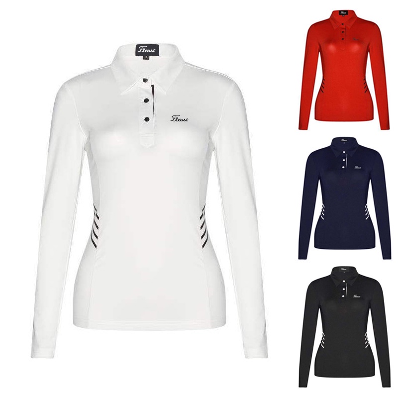 Golf nữ áo sơ mi dài tay áo sơ mi polo thể thao ngoài trời giải trí dài tay t-shirt sấy nhanh sắt thoáng khí áo sơ mi miễn phí