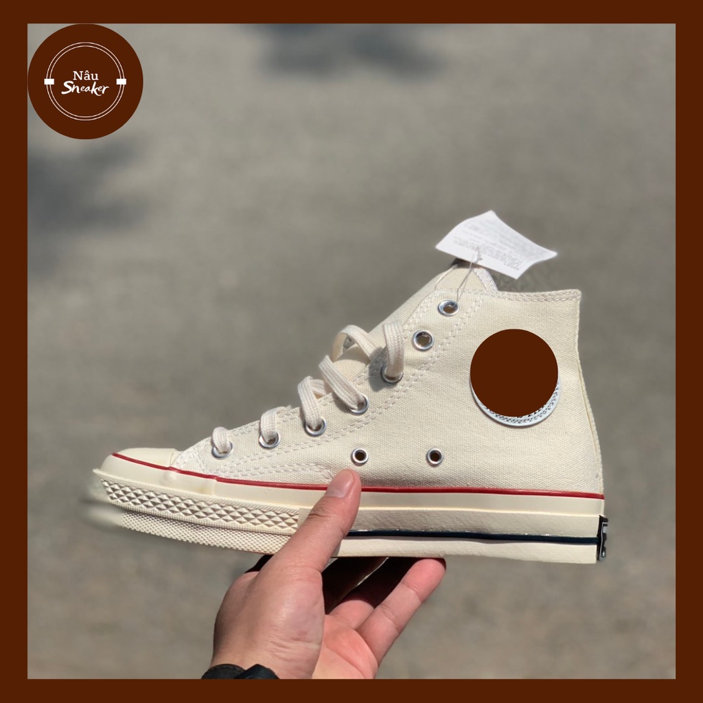 Giày Sneaker converse 1970s màu kem cổ cao- Giày Classic Siêu Hot, Phong cách soft boy- Hàng loại đẹp