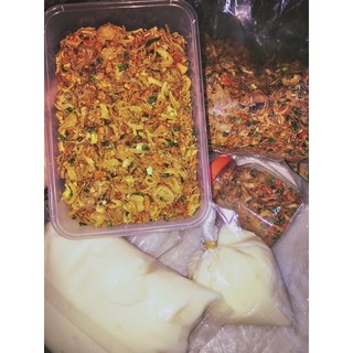 Bánh tráng đỏ cuốn bơ hành