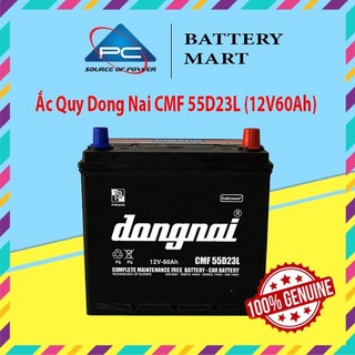 Bình ắc quy 12v-60ah, ắc quy dongnai cmf 55d23l/r