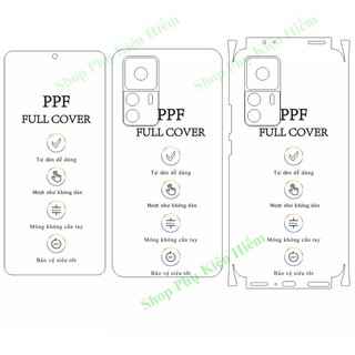 Dán ppf full viền xiaomi 12t - mi 12t pro - k50 ultra – tặng dán camera