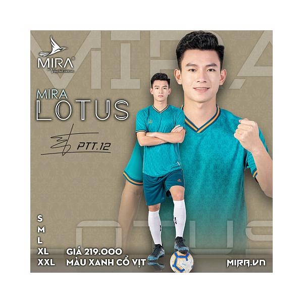 Bộ Quần Áo Đá Bóng Chính Hãng Cao Cấp Mira Lotus - Mẫu Cao Cấp 2022